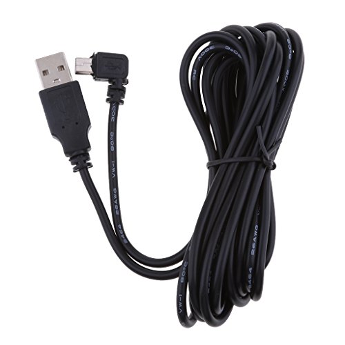 MERIGLARE 2pcs 3,5 Metros 5V 2A Cabo Do Carregador Mini USB 90 Graus para a Direita Dobra Cabo de Ca