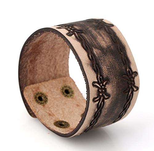 Seal_shoopee Simple Bracelet Elegant Bracelet Wrap Men's punk vintage leather Bracelet