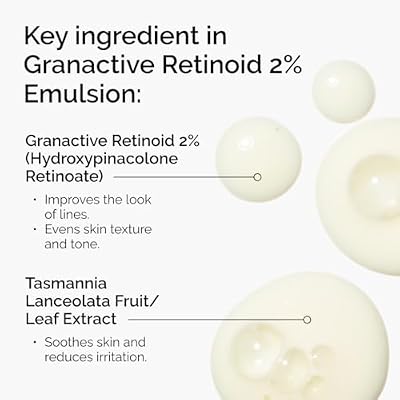 The Ordinary Granactive Retinoid 2% Emulsion, Advanced Retinoid Alternative for Anti-Aging and Skin Texture Improvement, 1 Fl Oz