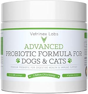 Vetrinex Labs Probiotics for Dogs & Cats - Coprophagia, Diarrhea, Poop Eating Deterrent