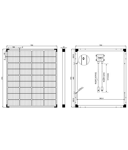 Miniatura 6 de Enjoy Solar Panel Solar Monocristalino 100w 12v Xl - Células Perc 166x166mm Con 9 Busbars Ideal Para Autocaravanas, Instalaciones En Balcones, Casas De Jardín Y Embarcaciones