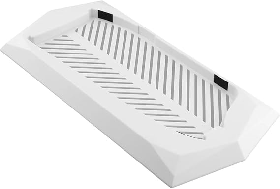 Vertical Stand for PS5 Slim Disc Edition, Vertical Base Holder Stand for Playstation 5 Slim Disc Edition Console with Built-in Cooling Vents and Non-Slip Feet (White)