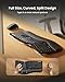 ProtoArc Ergonomic Wireless Keyboard Mouse, EKM01 Plus Full Size Ergo Bluetooth Keyboard Mouse Combo, Split Design, Wrist Rest, Multi-Device, Rechargeable, for Windows/Mac OS - Black