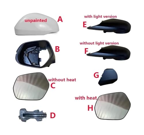 Rétroviseur voiture d'aile cadre cassé solution de réparation pour HRV Vezel H-left