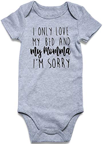 Baby Girls Onesie Jumpsuit Newborn Bodysuit of I ONLY Love My Bed