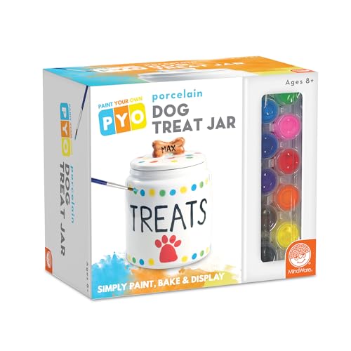 MindWare Paint Your Own Porcelain Dog Treat Jar