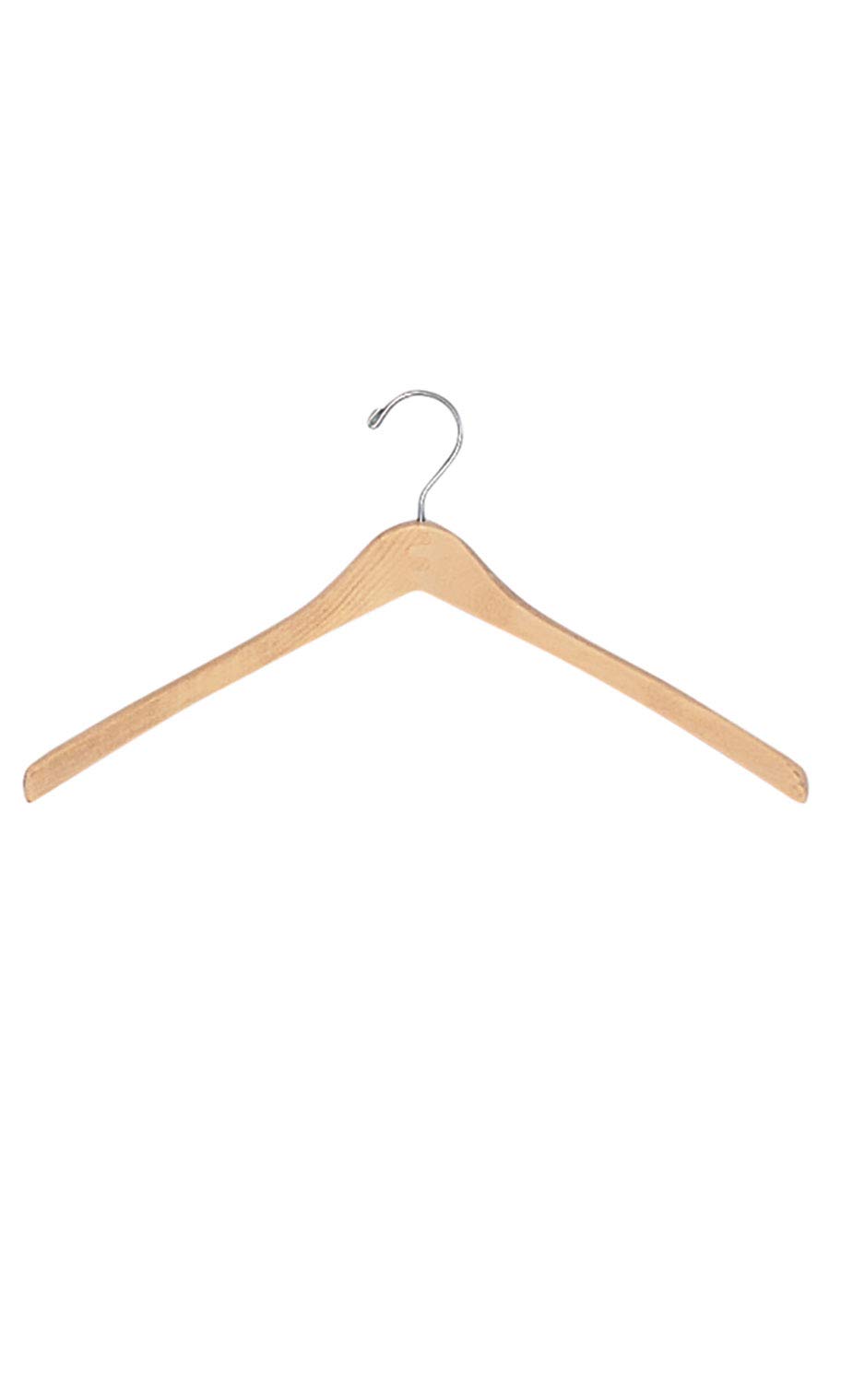 SSWBasics Perchas estándar para vestidos, pantalones, camisas y trajes (colgador de madera)