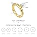 KissYan Band Ring for Women, 14K Gold Plate Dainty Pave Teardrop or Circle CZ Eternity Bridal Wedding Promise Engagement Statement Ring Fashion Gifts(Style1,Size6)