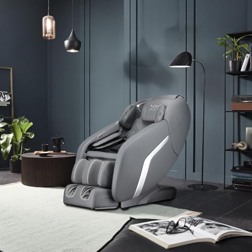 Massagesessel Home Deluxe Dunes Anthrazit mit Heizung und Bluetooth