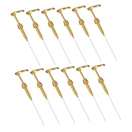 Healifty 12Pcs Syrup Pump Dispenser for Flavoring Bottles Material Replacement Pump for Syrup Bottles Easy to Use for Home and Bar