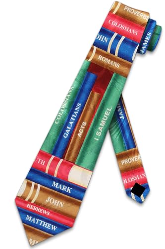 Steven Harris Books of the Bible Ties Mens Religious Necktie