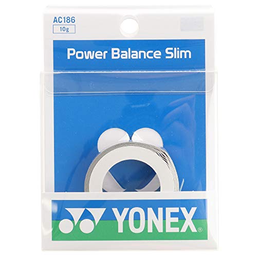 YONEX AC186 Tennis Badminton for Racquets, Power Balance, Slim, 0.4 oz (10 g), Silver