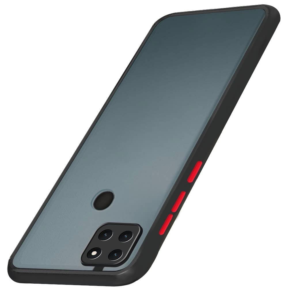 WOW IMAGINE Poly Carbonate Translucent Hybrid Smoked Matte 360 Degree Protection Protective Hard Back Cover for Realme Narzo 30A, 20, Realme C25s, C25, C12 (Black Bumper) (B092JL9QSJ) Amazon Price History, Amazon Price Tracker