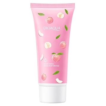 BIOAQUA Peach Cleanser Foam Amino Acid Clarifying Facial Skin Cleansing 100g / 3.53oz