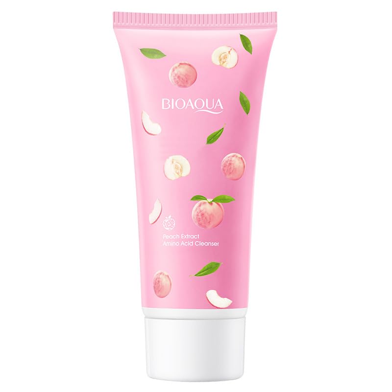 洗顔料 BIOQUA W CLEANSING FOAM Amazon.com: BIOAQUA Peach Cleanser Foam Amino Acid Clarifying