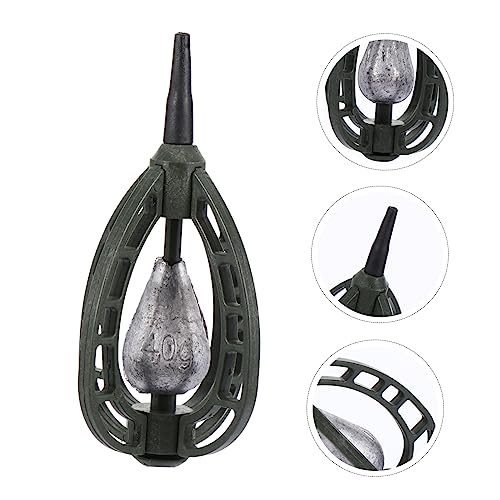 CLISPEED 2 Peças De Gaiola De Isca De Quatro Pontas Alimentador De Isca De Carpa Alimentador De Carp
