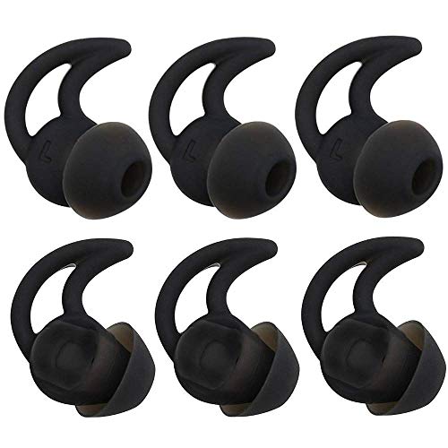 Bose Replacement Noise Isolation Silicone Earbuds/Earplug Tips 3 Pairs for Bose in-Ear Wired Earphones Fit Bose QC20 QuietControl 20 QC30 SIE2 IE3 Soundsport Wireless Headphones (Large-Sized)