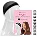 Milano Collection Fitted Nylon Mesh Wig Caps in Black (Pack of 9) Snood