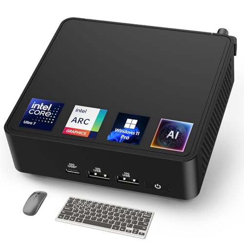 Image of ASUS NUC 14 Pro Mini PC Win 11 Pro, Intel Ultra 7 155H (16C /22T), 16GB DDR5 RAM 512GB PCIe SSD, Small Desktop Computer with Intel Arc GPU /AI GC /AI Boost /AI Ready /Thunderbolt 4 /WiFi 6E /VESA Mount