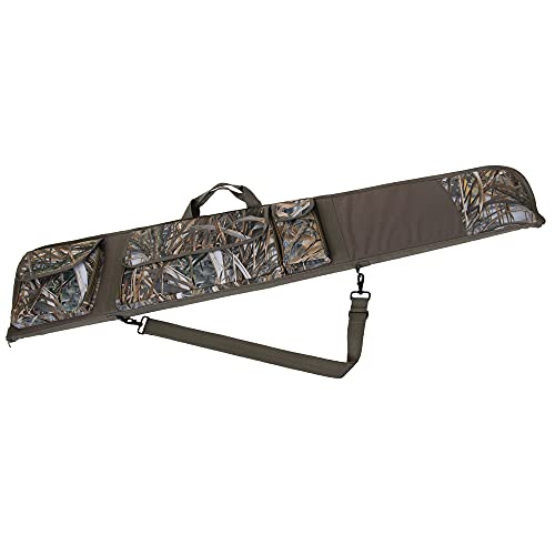 MYDAYS Rifle Case,Hunting Deluxe Scoped Gear Camouflage Soft Shotgun Gun Bag with Zippered Accessory Pocket and Adjustable Shoulder Strap Camo 54”