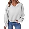 AUTOMET Womens Cropped Sweatshirts Pullover Fleece Crop Tops Fall Fashion Outfits Clothes 2024
