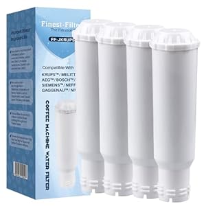 Coffee Machine Water Filter Compatible with Krups F088; Caffeo CI, Melitta 192830 Pro Aqua; Nivona NIRF700; Barista; Bosch TCZ6003; AEG AEL01 Replacement Filters (4 Pack)