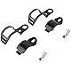 ANCLLO Motorrad-Blinker-Halterung, Klemme, schwarz, Motorrad-Lichtanzeiger, Gabel-Halterung, 30–43 mm
