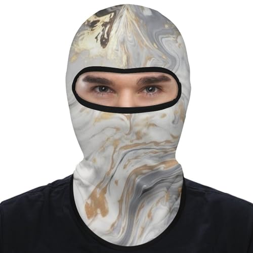 Máscara facial de pasamontaña amarilla para hombre y mujer, protección solar, transpirable, cubre todo el rostro y cuello para senderismo, ciclismo, running y conducción miniatura 1