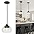 Modern Pendant Lights for Kitchen Island, Black Pendant Light Fixtures with 8.5" Clear Glass Shade, Industrial Hanging Pendant Lights Fixture for Kitchen Island Dining Room Bedroom Entryway 1 Pack