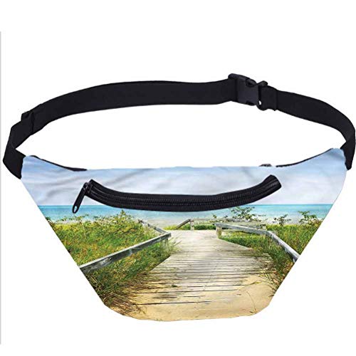 Bolsa de deporte de viaje con Fanny Seaside, Boardwalk Over Dunes Running