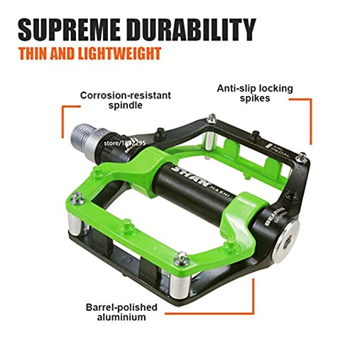 Yinhao 2020 New Bicycle Pedals Magnesium Aluminum Alloy Pedal Mtb Road Bike Pedals 5 Colors Optional (Color : 528 Black And Yellow) #TOP4