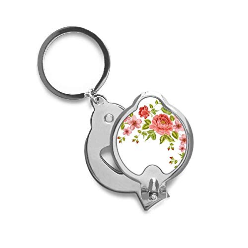 Coupe-ongles fleurs roses rouges DIYthinker pour manucure précise