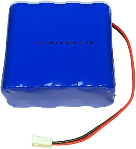 14.8V 5200mAh 8 celdas de iones de litio 18650 76.96Wh paquete de baterías de rechazo con conectores MTA-100 de 2 pines