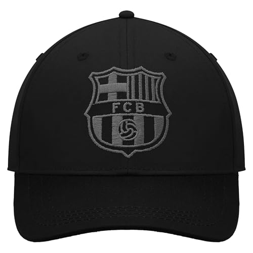Icon Sports Officially Licensed FC Barcelona Flat Cap - Unisex Adult - FCB112CP Black