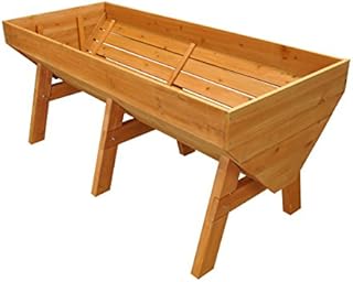 Selections Veg Trough Large Wooden Raised Vegetable Bed Planter