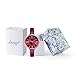 Imagen de KIMOMT Relojes de mujer correa de cuero relojes de cuarzo de lujo impermeable moda creativo reloj de pulsera para mujer niña mujer