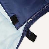 Amazon Basics Doppelschlafsäcke für Erwachsene, für Temperaturen von 0°C (35°F) geeignet, Marineblau, 213.4cm x 149.9cm – Ansicht 3
