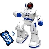 Robot Toys for Kids, Remote Control Robot Kits with RC Smart Gesture Sensing Educational Christmas Birthday Gifts for 4 5 6 7 8 9 10 11 12 Years Old Boys Girls, White