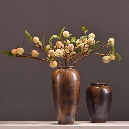 Sufubai 2Pack Artificial Fruit Branches, Simulation Peach Branch Faux Lifelike Plant Fruit With Green Leaves For Home Wedding Party Decor Photography Props (201223Ah01-Bk3-9427-1700578841) #TOP5