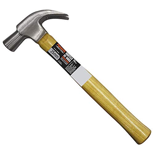 Martelo de Unha Profissional Famastil – Polido – Cabo de Madeira – Cabeça 25 mm – Aço temperado e fo