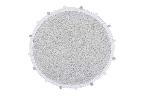 Lorena Canals Usa Washable Rug Bubbly Gris Claro/Bubbly Light Grey, 4' #TOP13