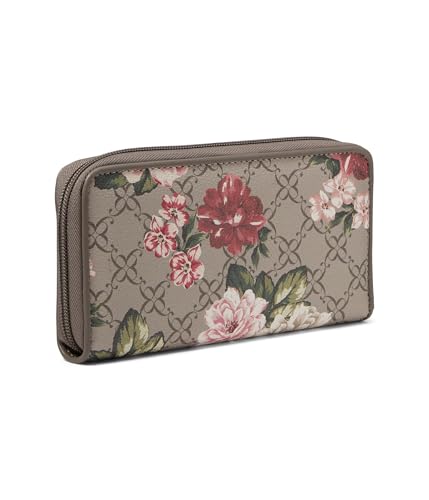 Nine West Zuri SLG Zip Around Wallet, Fall Cinder Floral2