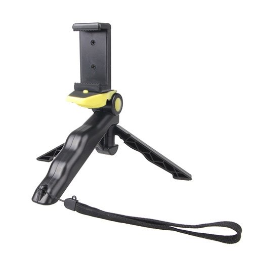 YINUOPortable Hand Grip/Mini Tripod Stand Steadicam Curve with Straight Clip for GoPro HERO 4/3 / 3+ / SJ4000 / SJ5000 / SJ6000 Sports DV/Digital Camera/iPhone, Galaxy and other Mobile Phone