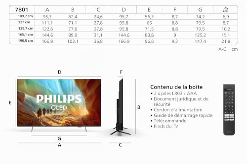 Philips 65PQS780112 TV 65 4K Ultra HD QLED Ambilight Neuf - vue 6
