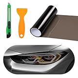 Sylvil Car Headlight Vinyl Film Sticker Sheet Roll, 12'×48' Self-Adhesive Sticker...