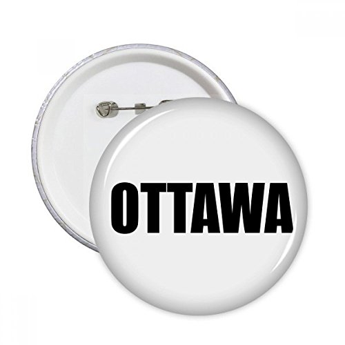 Pins bouton Ottawa Canada badge rond multicolore pour vêtement M