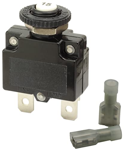 Fastronix 15 Amp Push Button Manual Reset Circuit Breaker Panel Mount Kit