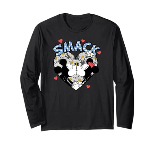 T-shirt Mickey Minnie manches longues en coton doux contre le froid