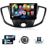 Naifay Android Car Stereo for Ford Transit 2013-2019 with Wireless CarPlay Android Auto, 2+32G 9inch Touchscreen Car Radio for Ford Transit with Bluetooth/FM Audio Receivers/GPS/WiFi/SWC/Split Screen