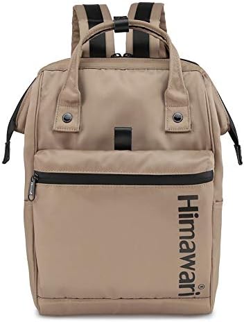 Himawari Travel Backpack Laptop Backpack Large Diaper Bag Doctor Bag Backpack School Backpack for Women&Men (FSO-H001 Brown)